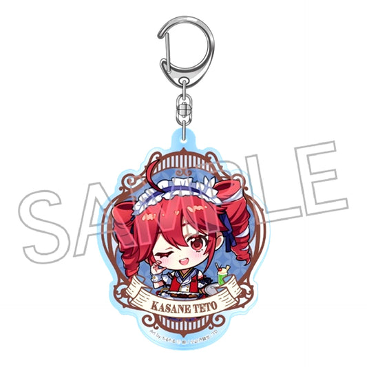 Kasane Teto Japanese-Style Modern Cafe Acrylic Keychain Deformed B [NEW]