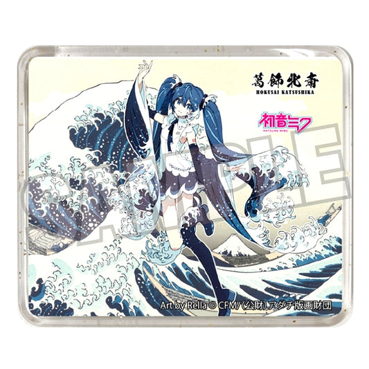 Katsushika Hokusai x Hatsune Miku Rella 3D Magnet Hatsune Miku The Great Wave off Kanagawa [NEW]