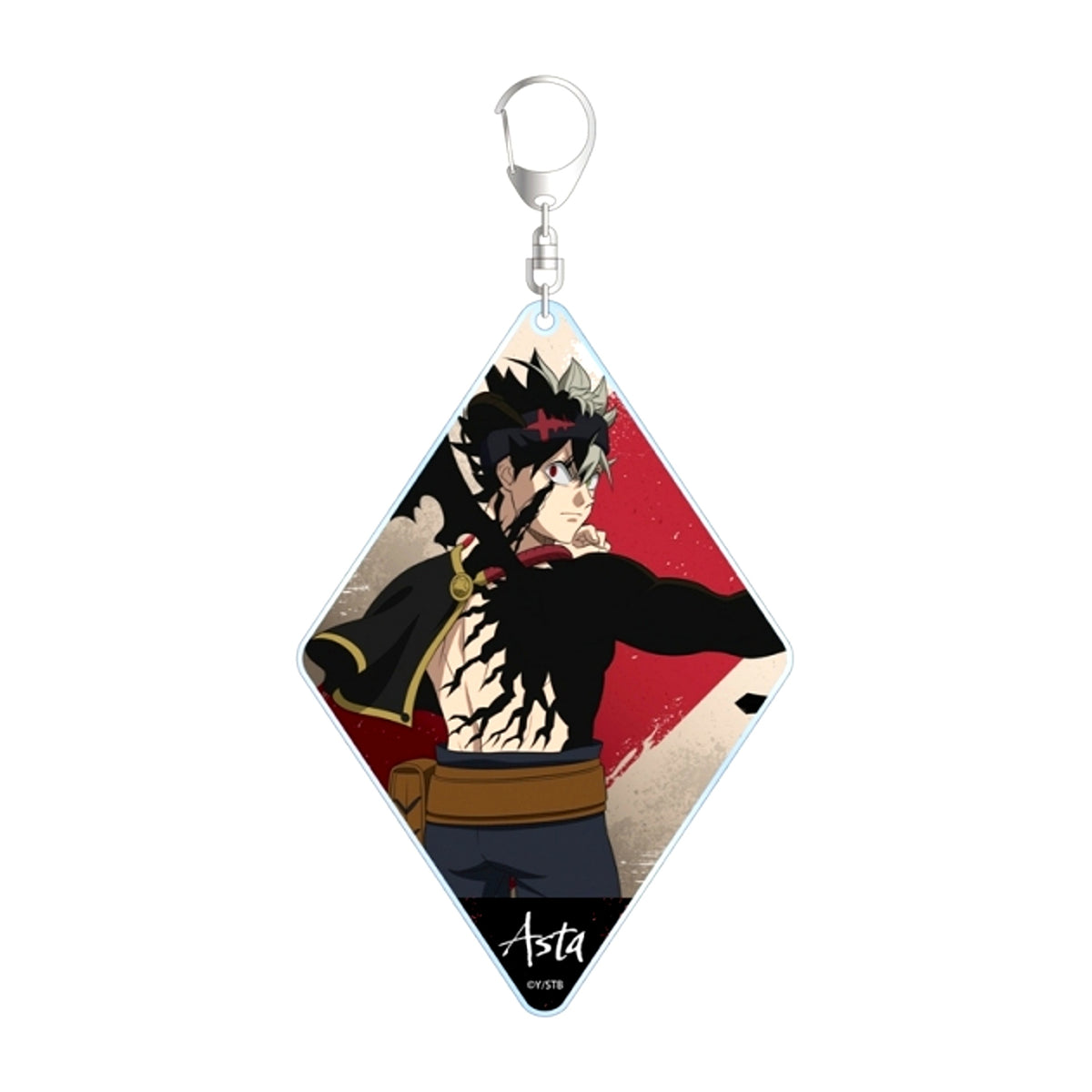 TV Anime Black Clover Newly Drawn Asta Fighting Back ver. BIG Acrylic Keychain [NEW]