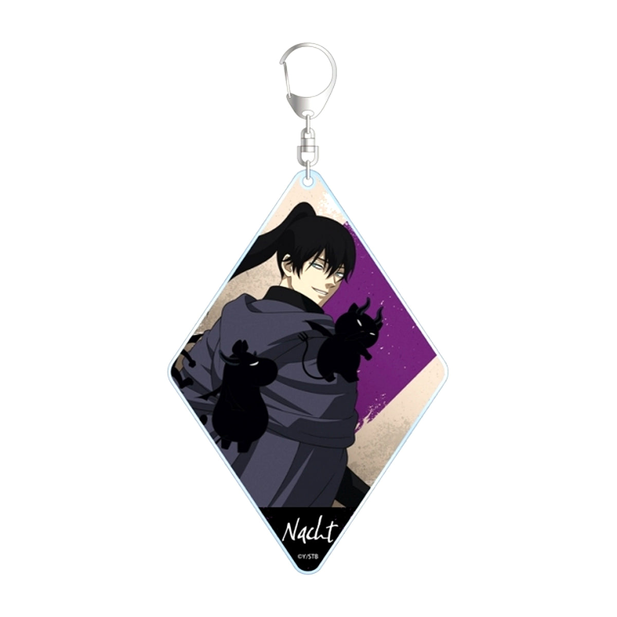 TV Anime Black Clover Newly Drawn Nacht Fighting Back ver. BIG Acrylic Keychain [NEW]