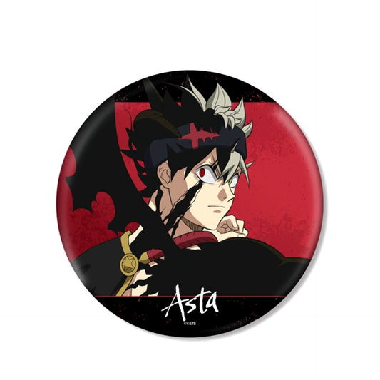 TV Anime Black Clover Newly Drawn Asta Fighting Back ver. BIG Can Badge [NEW]