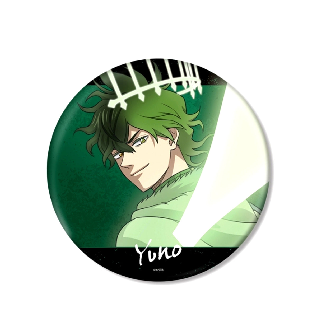 TV Anime Black Clover Newly Drawn Yuno Fighting Back ver. BIG Can Badge [NEW]