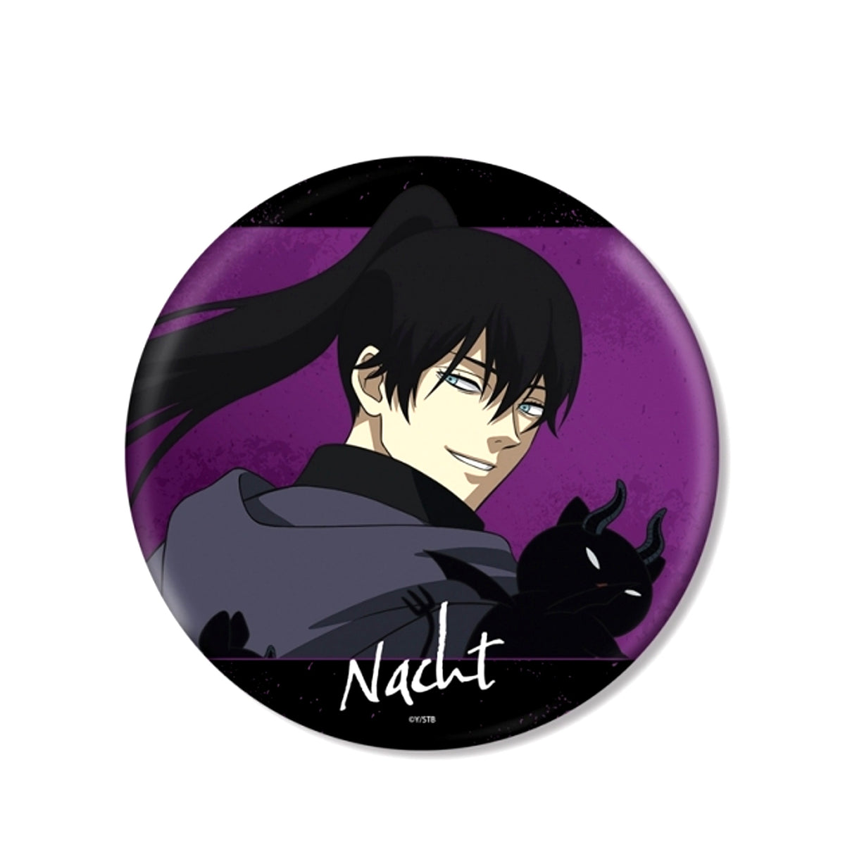 TV Anime Black Clover Newly Drawn Nacht Fighting Back ver. BIG Can Badge [NEW]