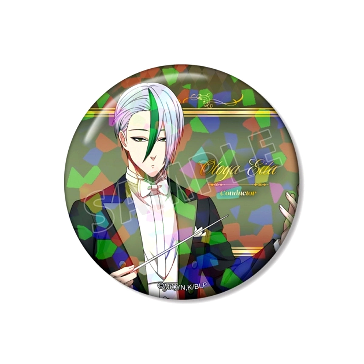 TV Anime Blue Lock Newly Drawn Eita Otoya Conductor ver. 75mm Hologram Can Badge [NEW]
