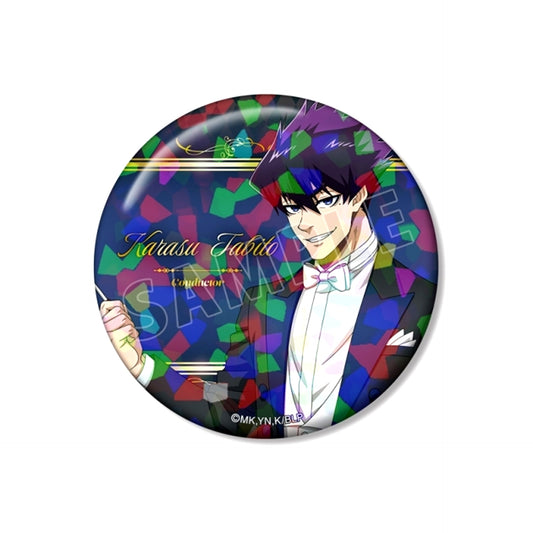 TV Anime Blue Lock Newly Drawn Tabito Karasu Conductor ver. 75mm Hologram Can Badge [NEW]