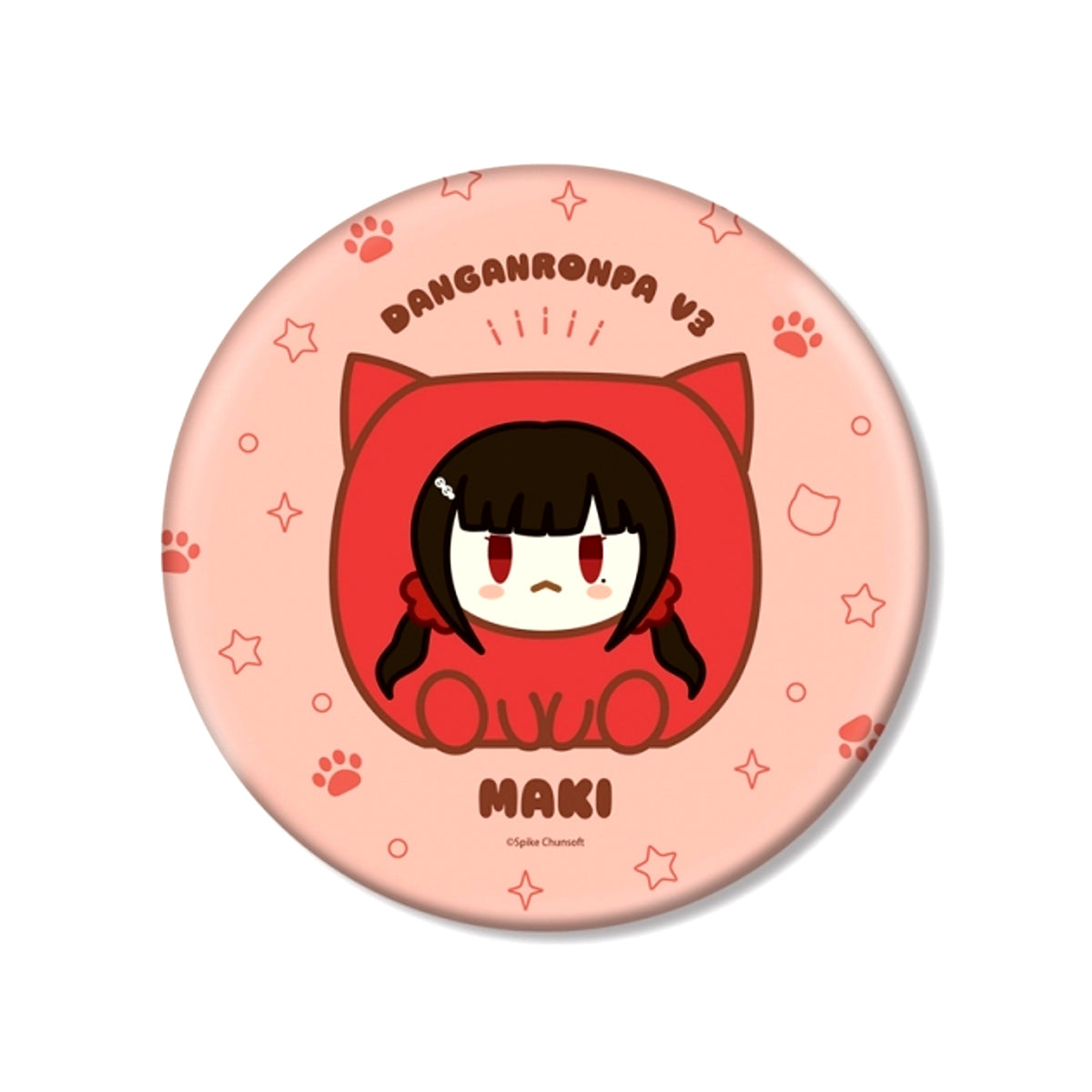 Danganronpa Series Maki Harukawa Kemo Cube BIG Can Badge [NEW]