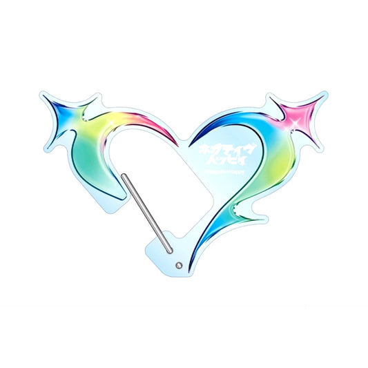 Negative Happy Logo Motif Acrylic Carabiner [NEW]