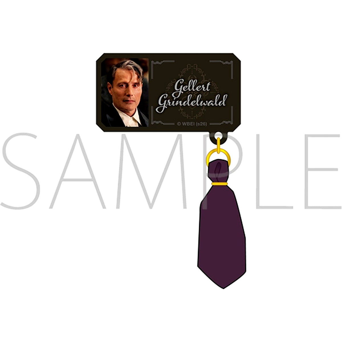 Fantastic Beasts Name Badge with Charm (Gellert Grindelwald) [NEW]