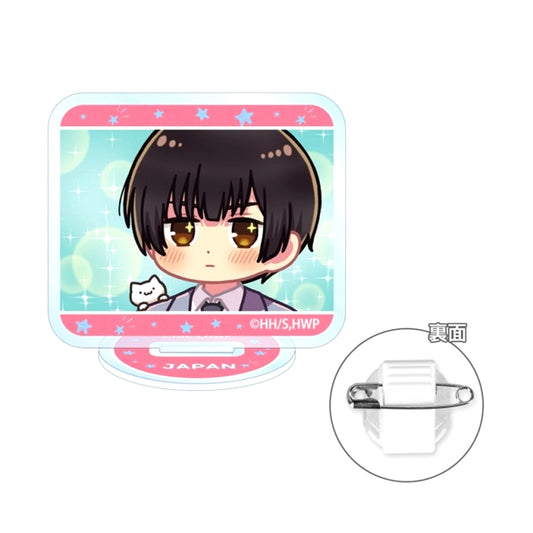 Anime Hetalia World Stars Japan Yurukoma Acrylic Stand Multi Button Goods - Badge [NEW]