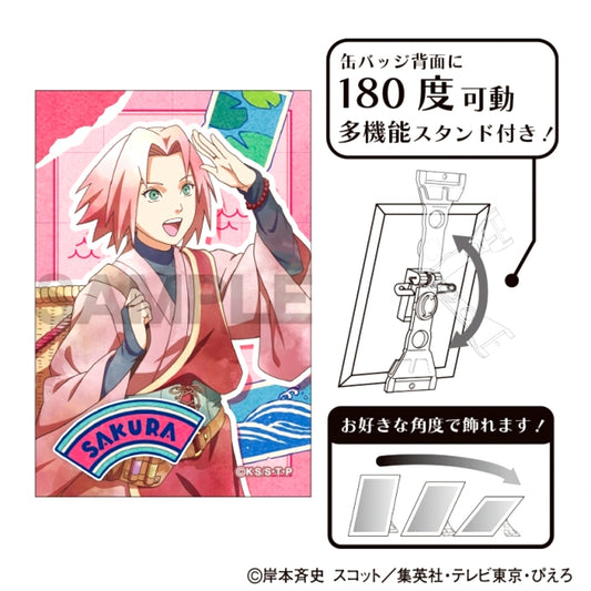NARUTO Shippuden Art Can Badge Sakura Haruno Traveler Kura Palette [NEW]