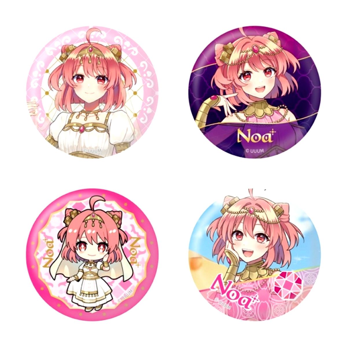 Colorful Peach Arabian Peach Night Random Button (Noa Ver.) Goods - Badge [NEW]
