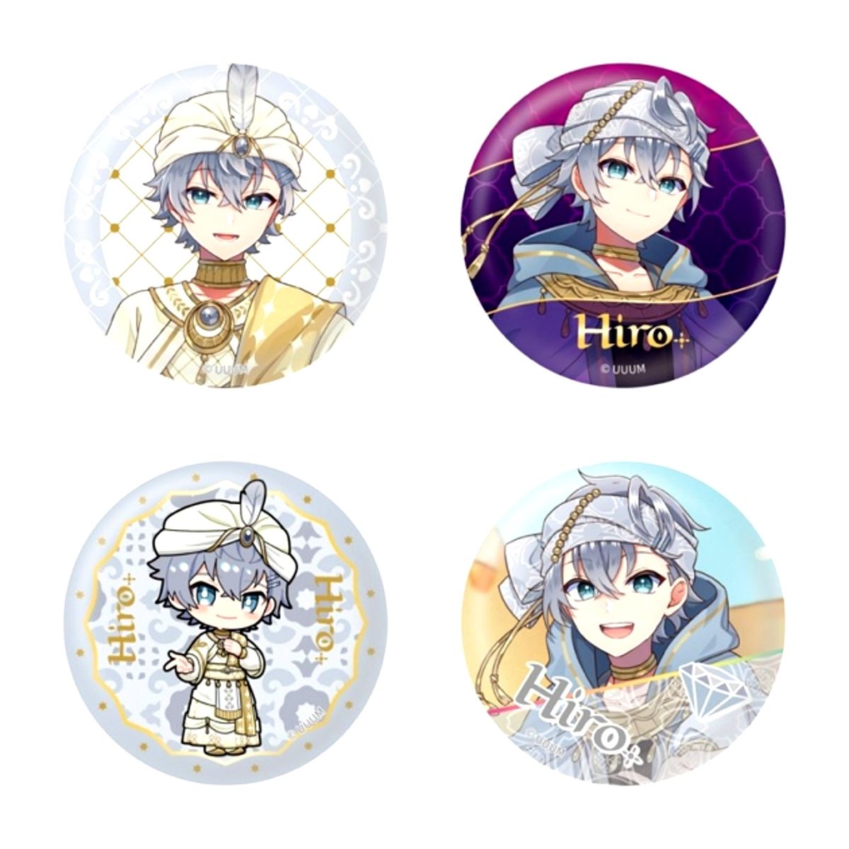 Colorful Peach Arabian Peach Night Random Button (HIRO Ver.) Goods - Badge [NEW]