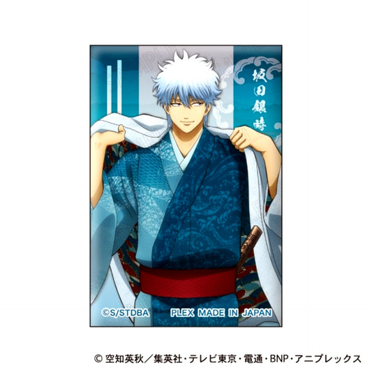 Gintama Square Can Badge Japanese Attire x Haori Ver. A: Gintoki Sakata [NEW]