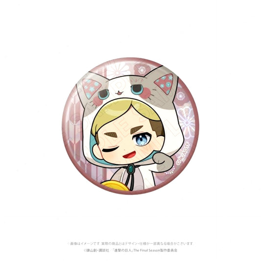 Attack on Titan < Lucky Cat > Hologram Button (Erwin) Goods - Badge [NEW]