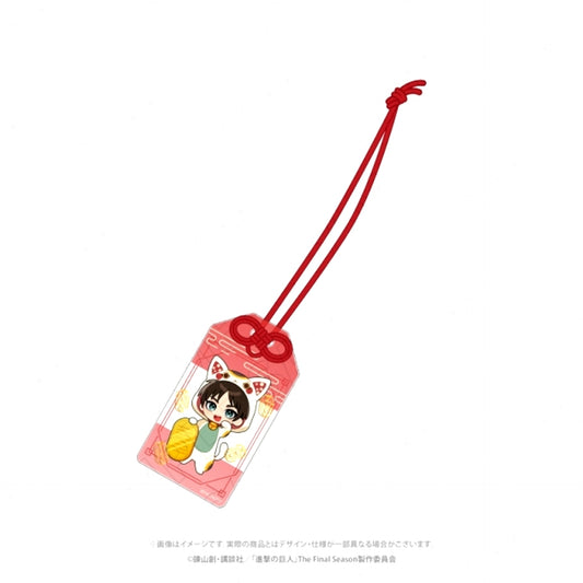 Attack on Titan < Lucky Cat > Amulet Style Foil Stamped Acrylic Charms (Ellen) Goods - Charm [NEW]