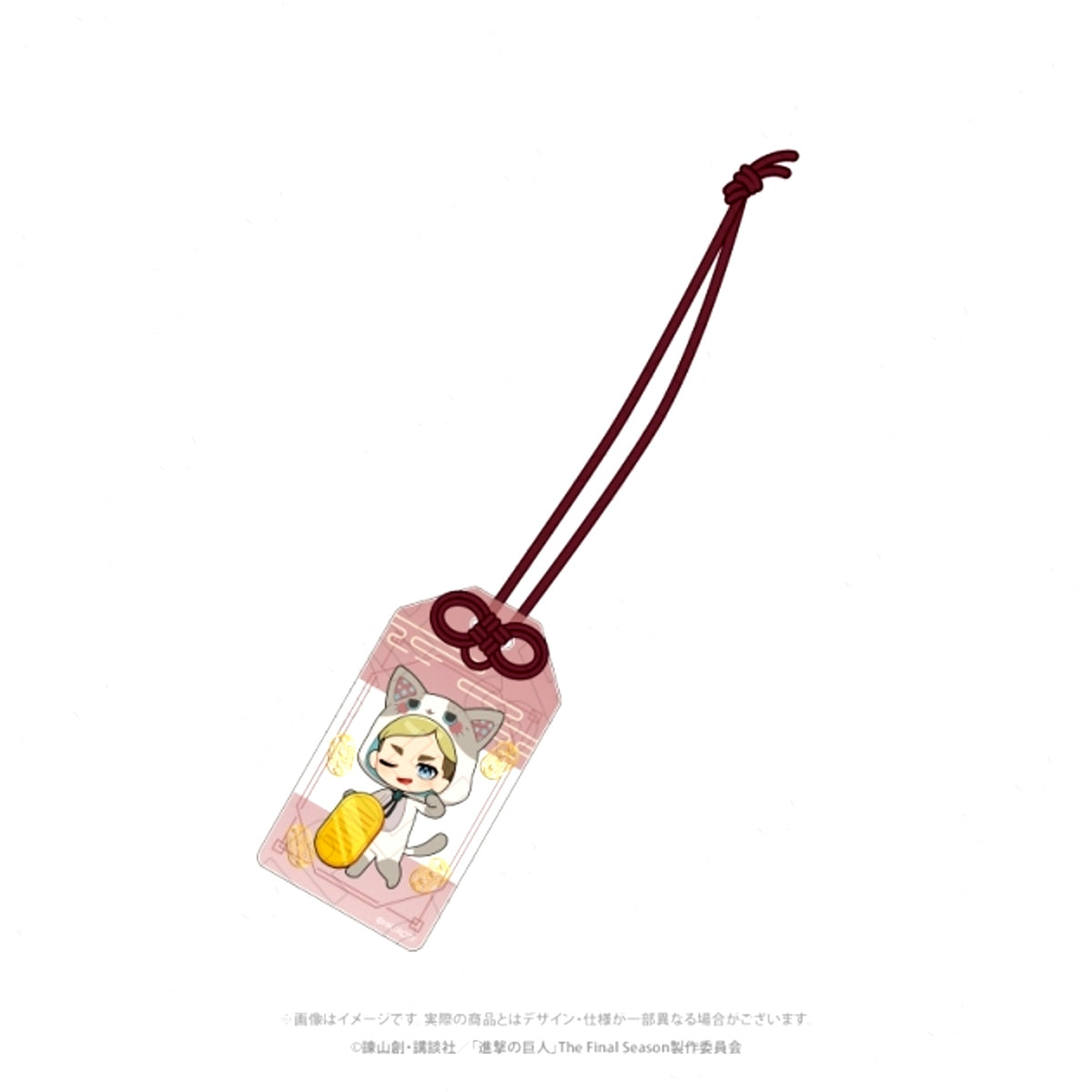 Attack on Titan < Lucky Cat > Amulet Style Foil Stamped Acrylic Charms (Erwin) Goods - Charm [NEW]