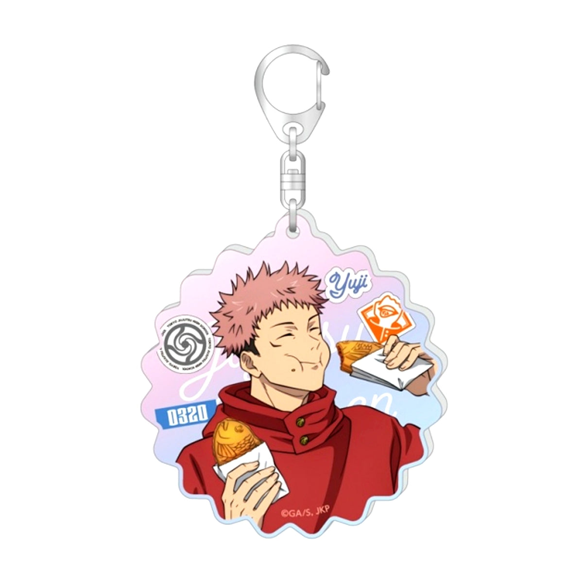 Anime Jujutsu Kaisen 5th Anniversary Newly Drawn Aurora Acrylic Keychain GiGO Collaboration 2026 ver. / Yuji Itadori [NEW]