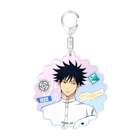 Anime Jujutsu Kaisen 5th Anniversary Newly Drawn Aurora Acrylic Keychain GiGO Collaboration 2026 ver. / Megumi Fushiguro [NEW]