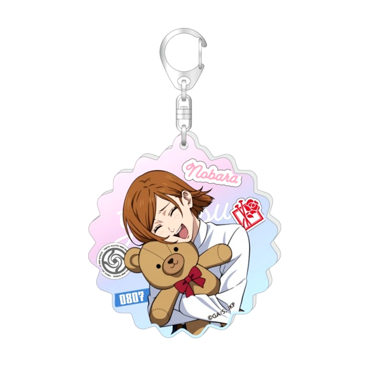 Anime Jujutsu Kaisen 5th Anniversary Newly Drawn Aurora Acrylic Keychain GiGO Collaboration 2026 ver. / Nobara Kugisaki [NEW]