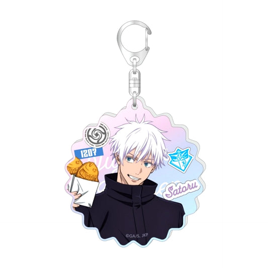 Anime Jujutsu Kaisen 5th Anniversary Newly Drawn Aurora Acrylic Keychain GiGO Collaboration 2026 ver. / Satoru Gojo [NEW]