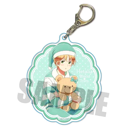 Hetalia World Stars Choideka Acrylic Keychain United Kingdom Pajamas ver. Goods - Keychain animate Limited Resale [NEW]