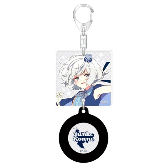 Zombie Land Saga the Movie: Yumeginga Paradise Record Style Keychain / Junko Konno [NEW]