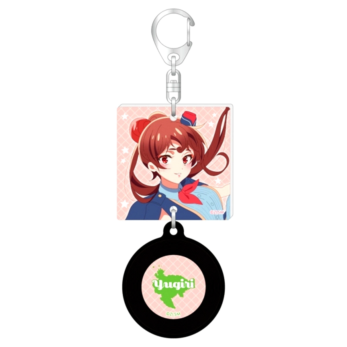 Zombie Land Saga the Movie: Yumeginga Paradise Record Style Keychain / Yugiri [NEW]