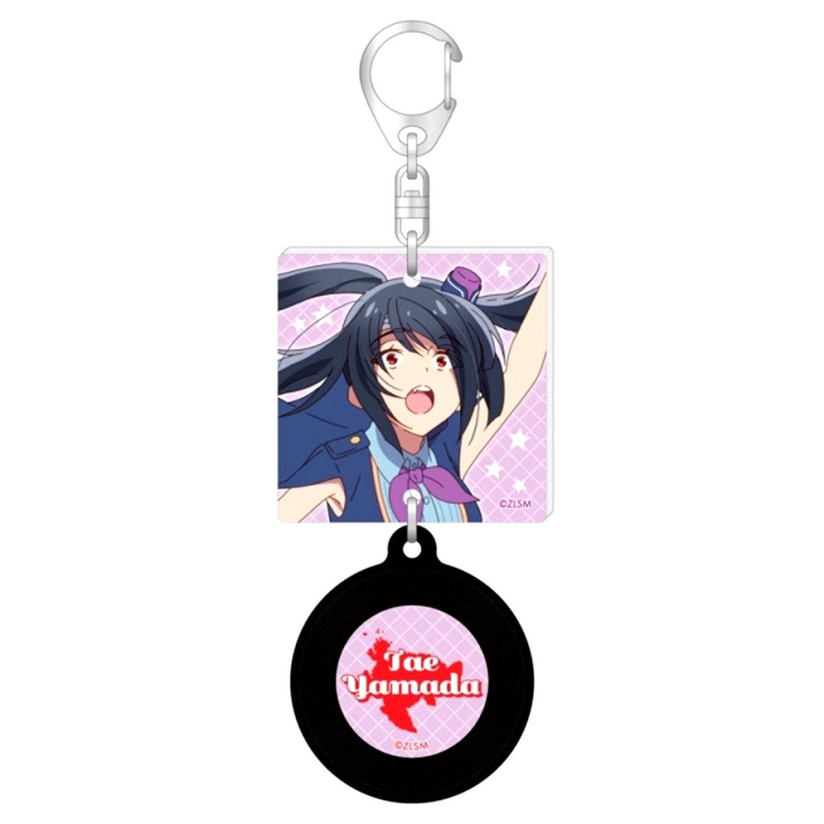 Zombie Land Saga the Movie Yumeginga Paradise Record Style Keychain / Tae Yamada [NEW]