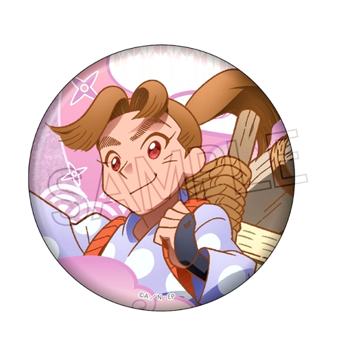 Nintama Rantaro Can Badge -Mountain Stream Journey- Mikiemon Tamura [NEW]