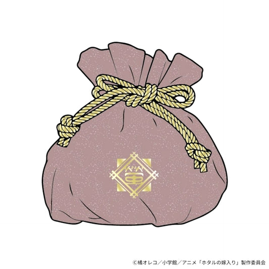 TV Anime Firefly Wedding Glitter Velour Drawstring Pouch [NEW]