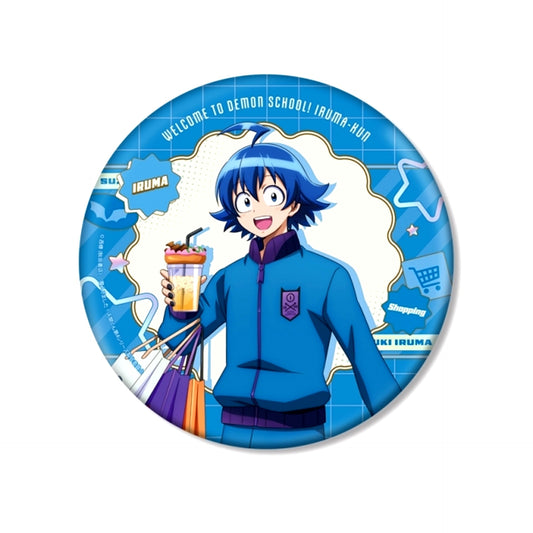 Anime Welcome to Demon School! Iruma-kun Newly Drawn Iruma Suzuki Shopping ver. BIG Can Badge [NEW]
