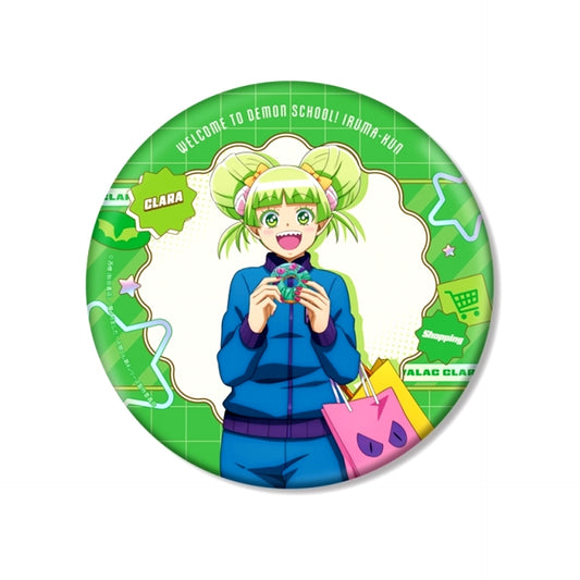 Anime Welcome to Demon School! Iruma-kun Newly Drawn Clara Valac Shopping ver. BIG Can Badge [NEW]