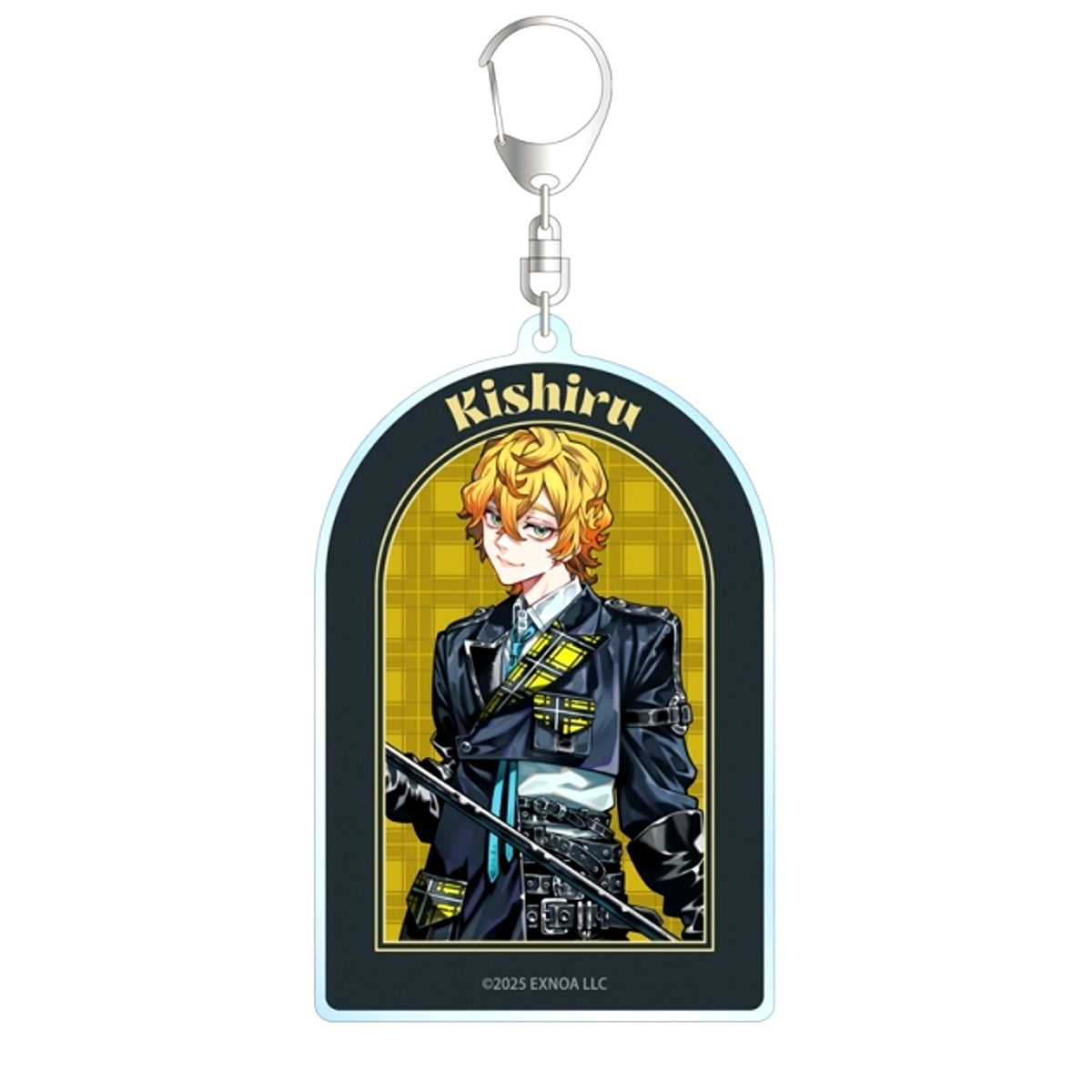 SHUTEN ORDER Melo Kyuba Illustration Kishiru Inugami Check Outfit ver. BIG Acrylic Keychain [NEW]