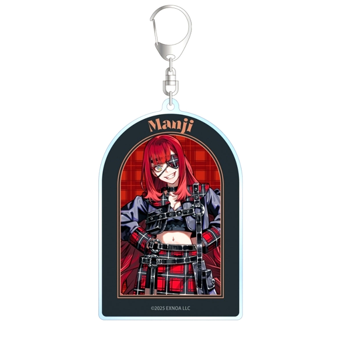 SHUTEN ORDER Melo Kyuba Illustration Manji Fukucho Check Outfit ver. BIG Acrylic Keychain [NEW]