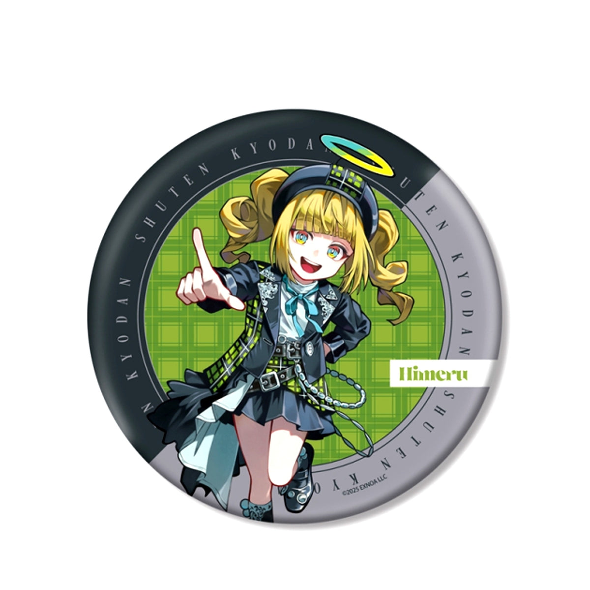 SHUTEN ORDER Melo Kyuba Illustration Himeru Check Outfit ver. BIG Can Badge [NEW]