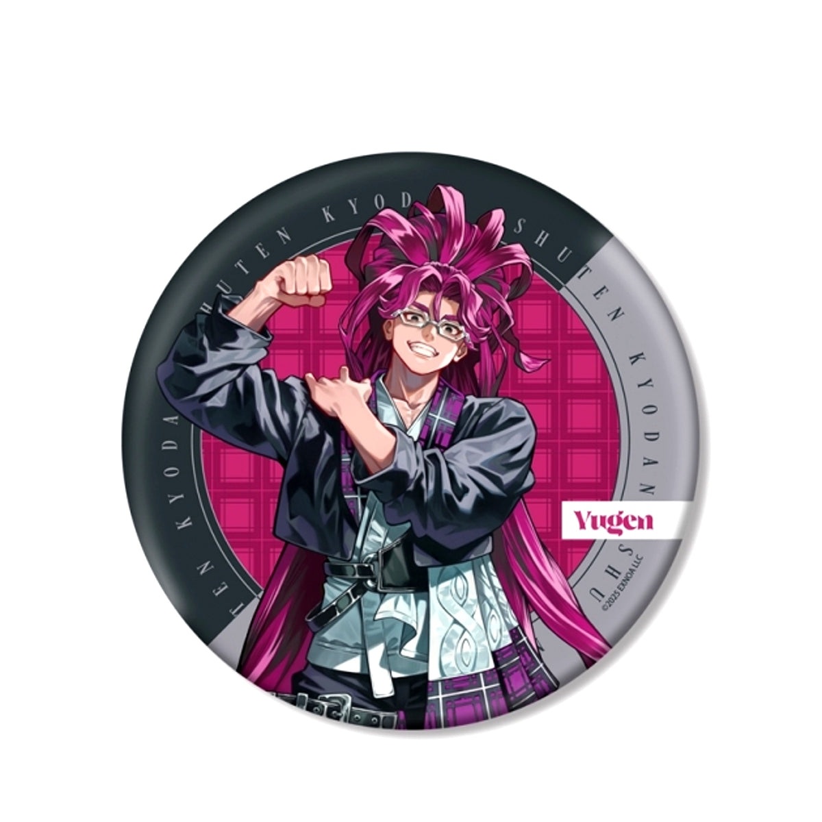 SHUTEN ORDER Melo Kyuba Illustration Yugen Ushitora Check Outfit ver. BIG Can Badge [NEW]