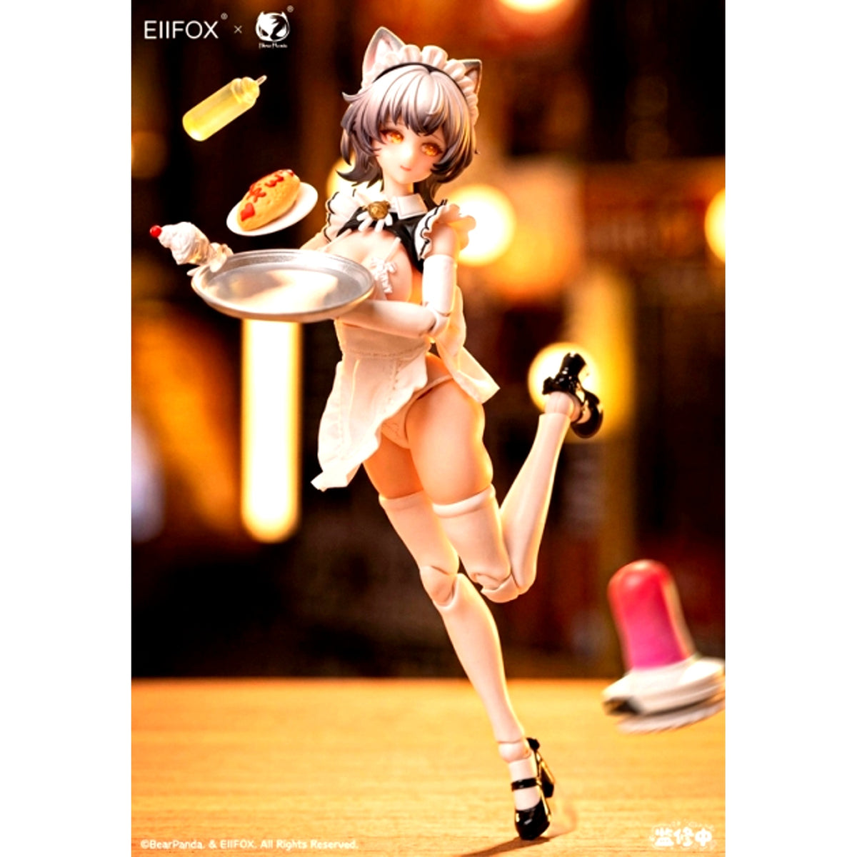 Bear Panda x EIIFOX Cat Maid Purin-chan 1/12 (With Manufacturer Bonus) [NEW]