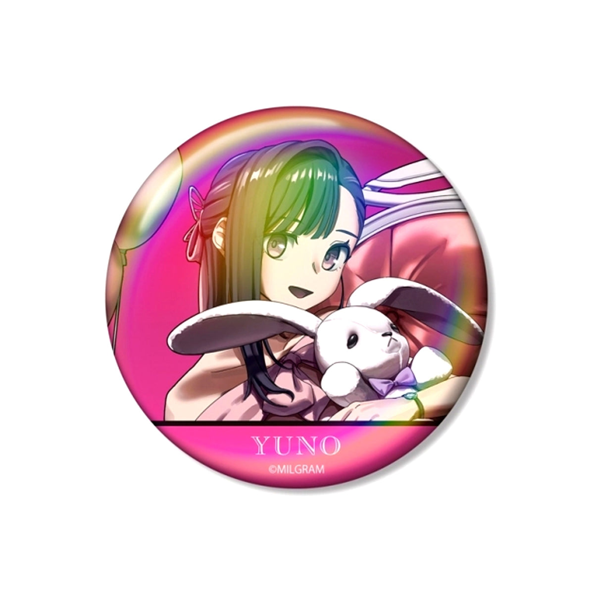 MILGRAM Newly Drawn Yuno Birthday ver. Vol.3 Aurora Can Badge [NEW]