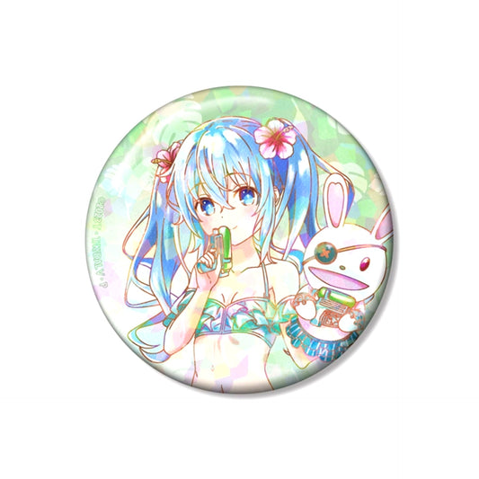 Anime Date A Live V Newly Drawn Yoshino Date A Vacance ver. Ani-Art aqua label 75mm Hologram Can Badge [NEW]