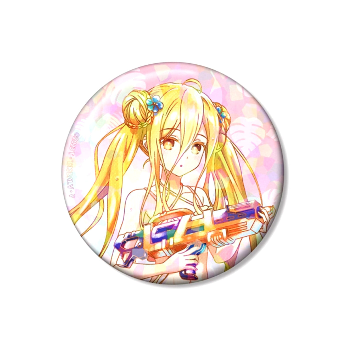 Anime Date A Live V Newly Drawn Mukuro Hoshimiya Date A Vacance ver. Ani-Art aqua label 75mm Hologram Can Badge [NEW]