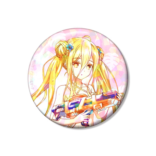 Anime Date A Live V Newly Drawn Mukuro Hoshimiya Date A Vacance ver. Ani-Art aqua label 75mm Hologram Can Badge [NEW]