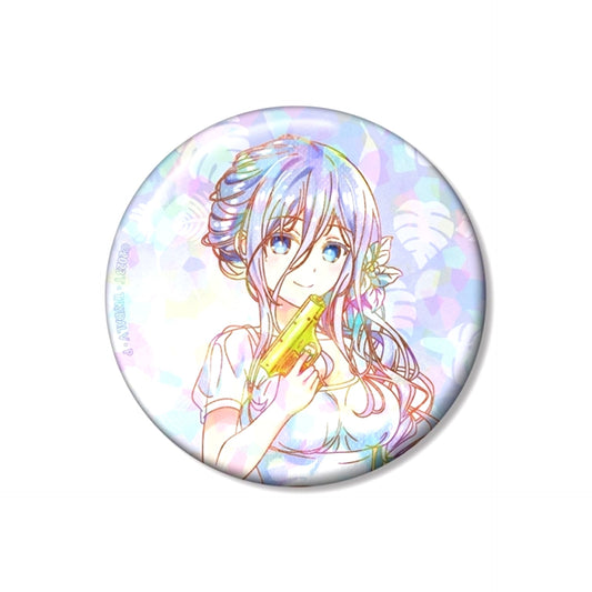 Anime Date A Live V Newly Drawn Mio Takamiya Date A Vacance ver. Ani-Art aqua label 75mm Hologram Can Badge [NEW]