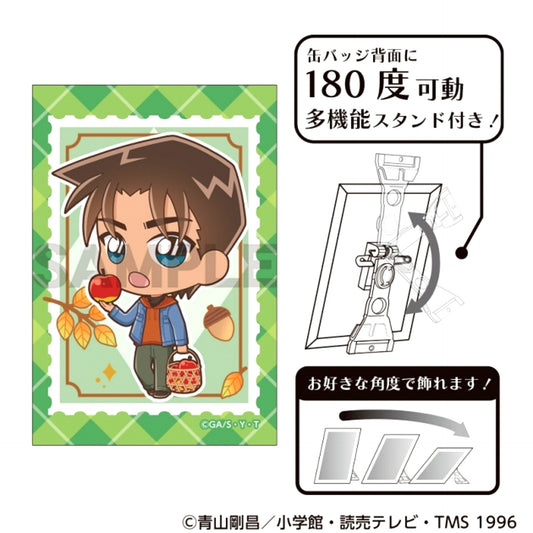 Detective Conan Art Can Badge Heiji Hattori Charactive Autumn [NEW]