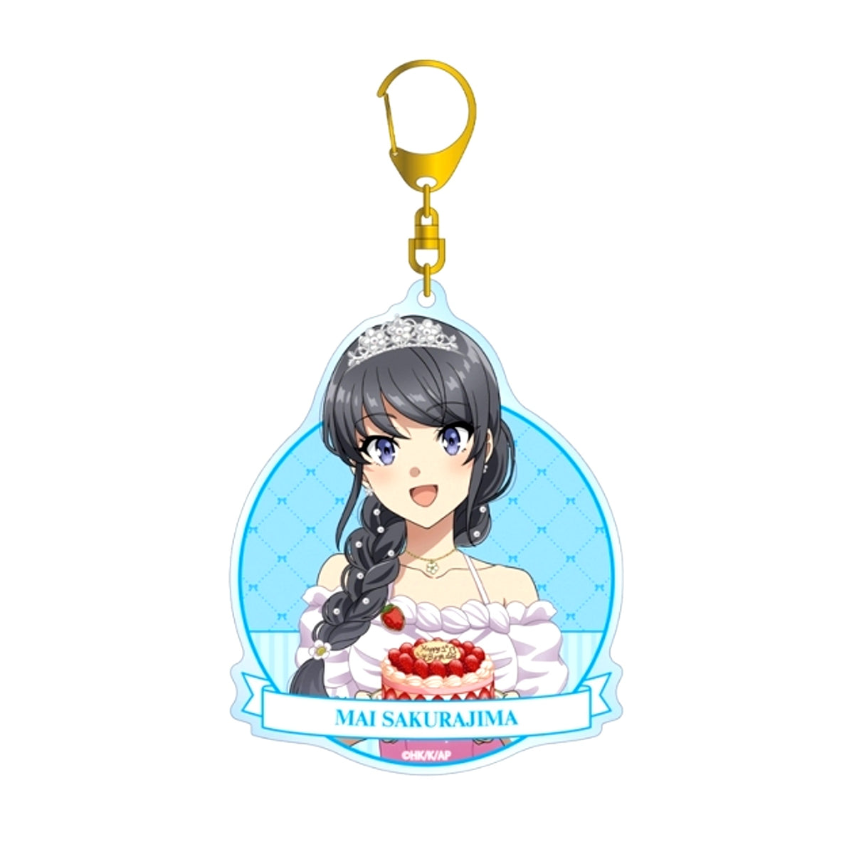 Theater Anime Rascal Does Not Dream of a Dear Friend Newly Drawn Mai Sakurajima BIG Acrylic Keychain < Mai Sakurajima Birthday 2026ver.> Goods - Keychain [NEW]
