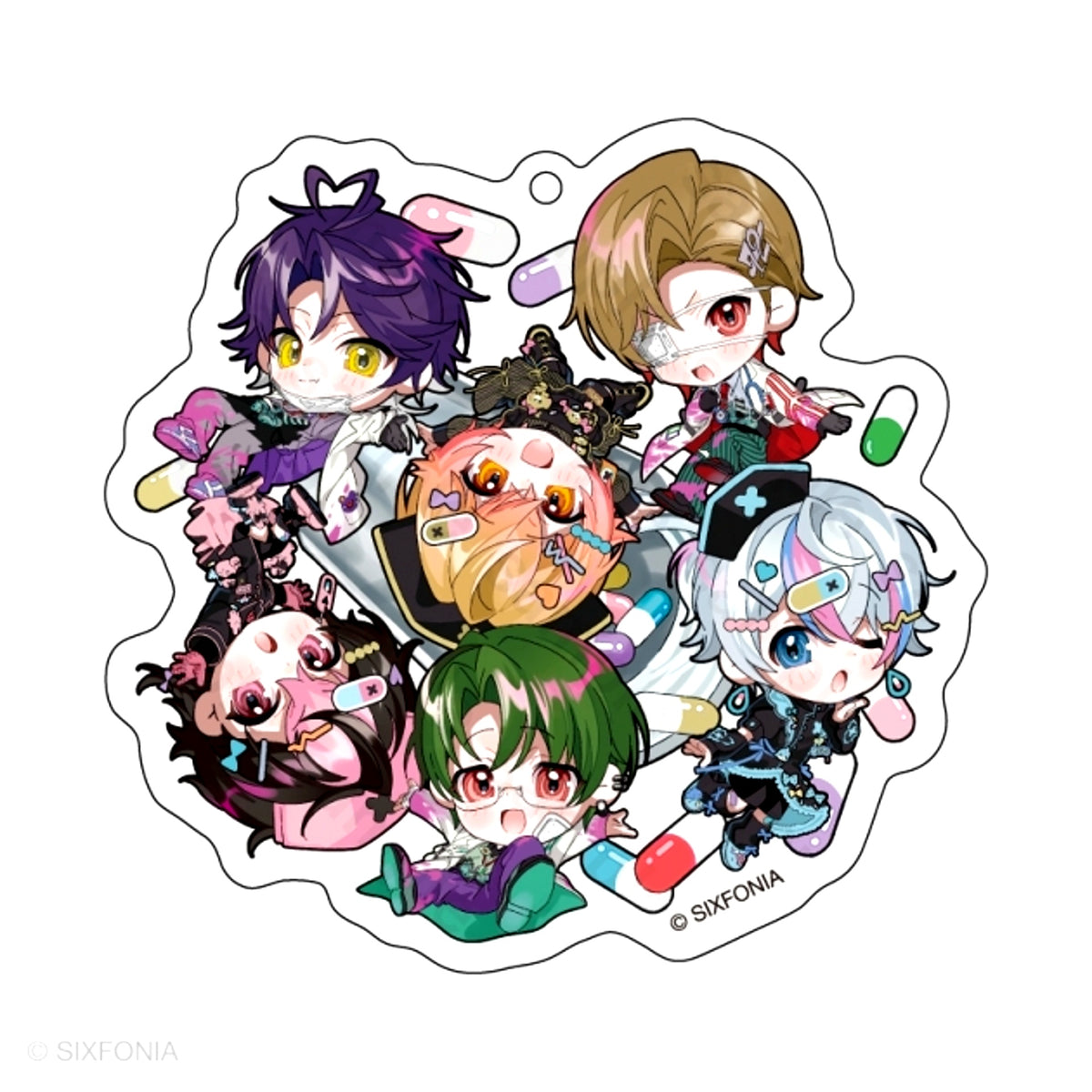 SIXFONIA Six-tuation Vol.III Acrylic Keychain All Members [NEW]