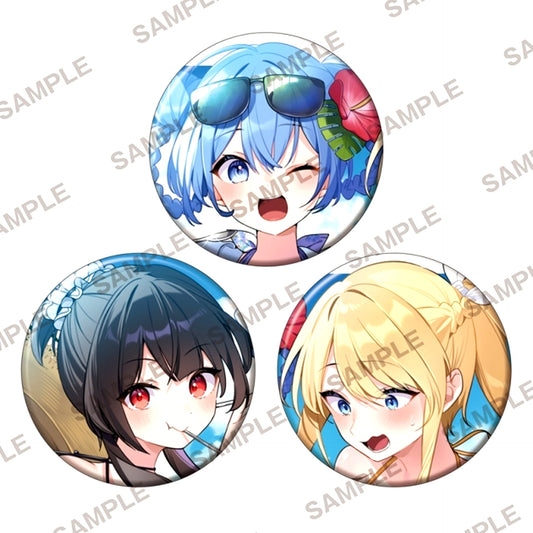 KonoSuba: God's Blessing on This Wonderful World! Newly Drawn Can Badge Set of 3 Aqua & Megumin & Darkness [NEW]