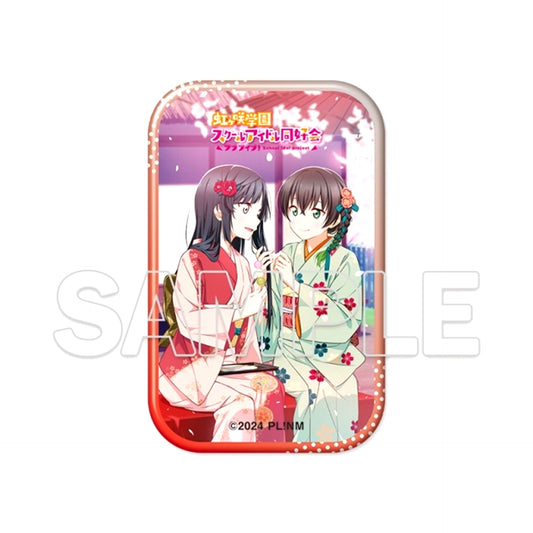 Love Live! Nijigasaki High School Idol Club Square Can Badge Yu & Setsuna [NEW]