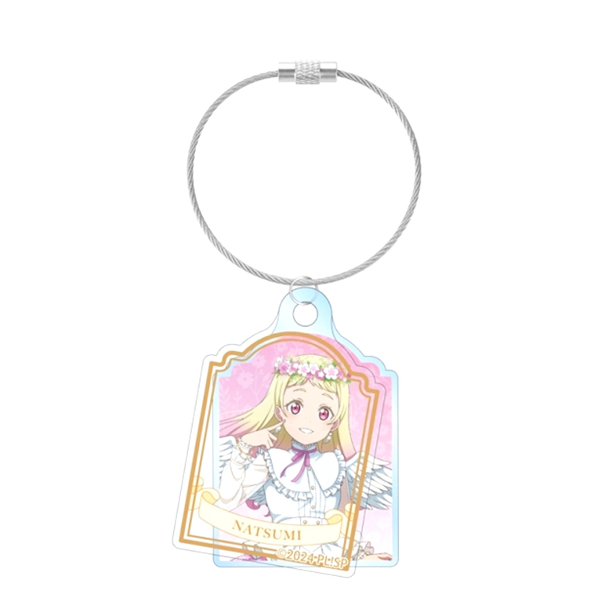 Love Live! Superstar!! Newly Drawn Natsumi Onitsuka Angel ver. Double Wire Acrylic Keychain [NEW]