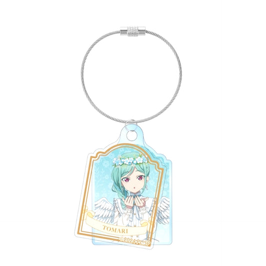 Love Live! Superstar!! Newly Drawn Tomari Onitsuka Angel ver. Double Wire Acrylic Keychain [NEW]