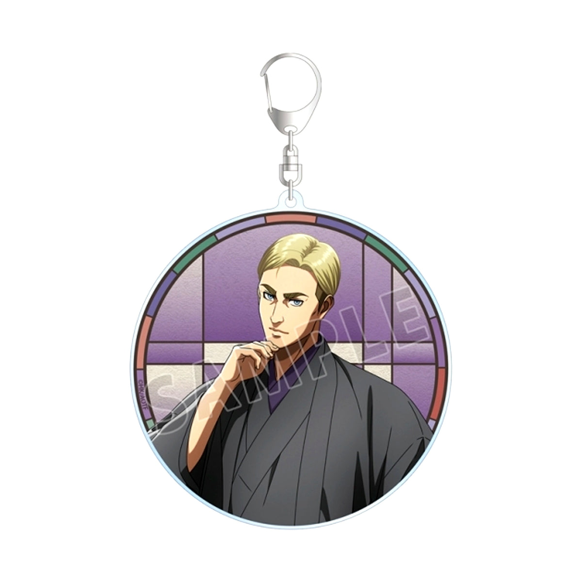TV Anime Attack on Titan Newly Drawn Erwin Japanese Clothes ver. BIG Acrylic Keychain Goods - Keychain [NEW]